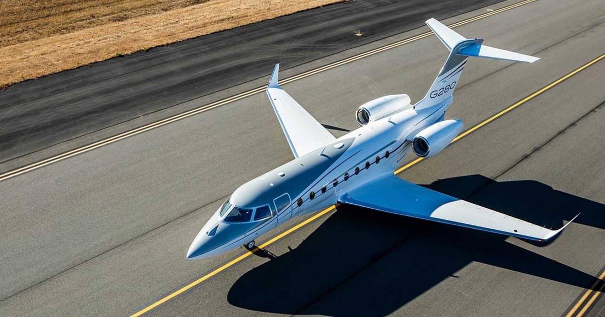 According to data from Argus International, business aviation flying in North America is about half back to normal pre-Covid levels. Midsize jets, a category that includes the Gulfstream G280, saw a nearly 120 percent month-over-month jump in activity in May. (Photo: Gulfstream Aerospace)