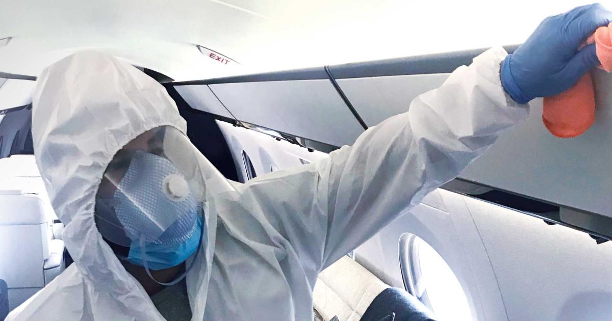 Operators have numerous choices when it comes to aircraft disinfection products and systems. Experts say they should ask questions and do their research to make sure they do what they say they do, and are approved for use in their aircraft.