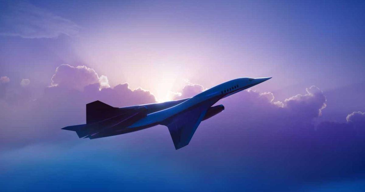 An FAA proposed rule would for the first time establish subsonic landing and takeoff cycle noise standards for supersonic airplanes other than the Concorde, such as the Mach 1.4 Aerion AS2. (Photo: Aerion Supersonic)