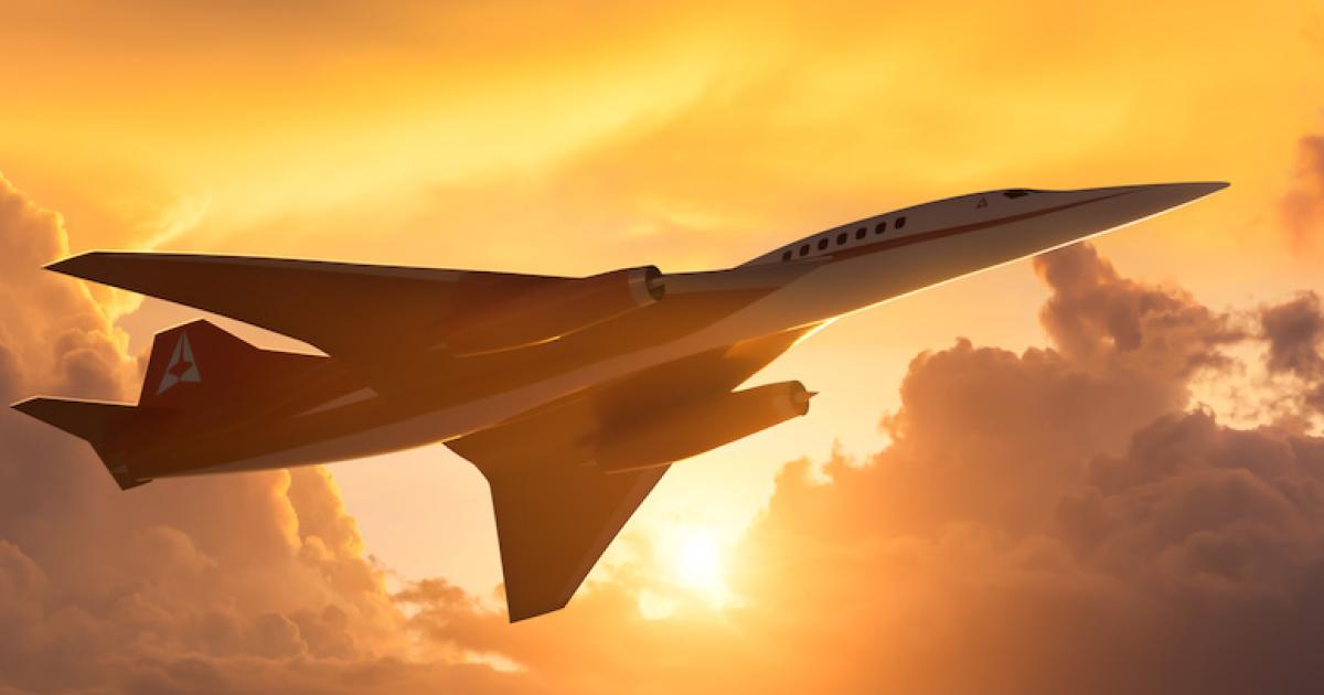 More pieces of Aerion Supersonic's AS2 are coming together with the selection of Collins Aerospace to develop the business jet's flight actuation controls. (Photo: Aerion Supersonic)