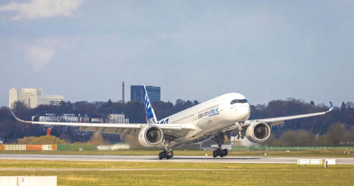 Improper government support of Airbus airplanes including the A350 led to a WTO decision to allow countermeasures by the U.S. (Photo: Airbus)