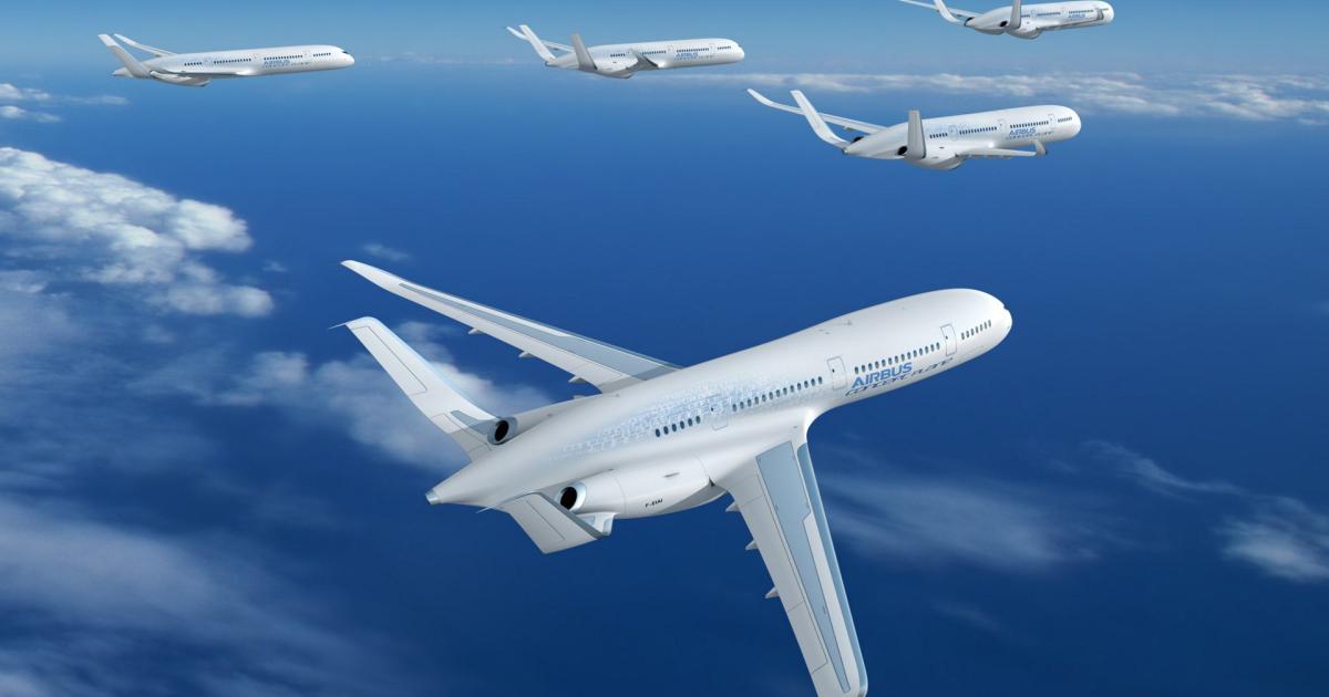Airbus hopes to bring a zero-emissions commercial airliner to market in the early 2030s and says key technology decisions must be made in the next five years. (Photo: Airbus)