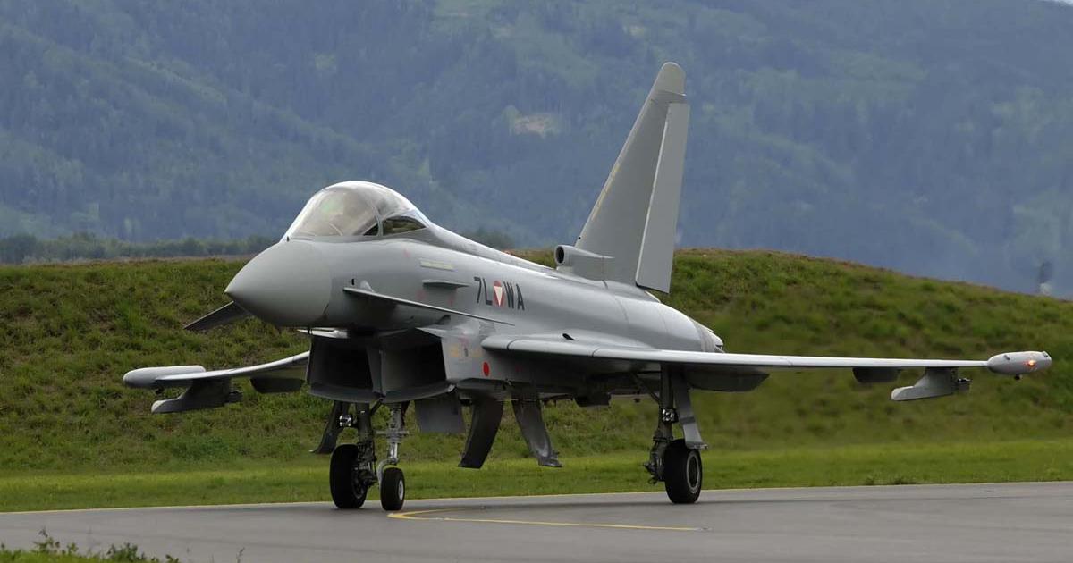 Austria currently flies its Tranche 1 Typhoons solely on air surveillance duties. (Photo: Austrian air force)