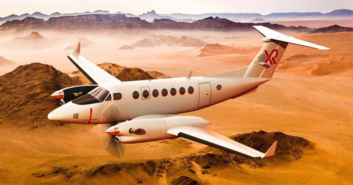 Blackhawk Aerospace's recently approved XR Upgrade Kit for the King Air 350-series will increase cruise speed by 30 to 40 knots and maximum takeoff weight to 16,500 pounds. [Photo: Blackhawk Aerospace]