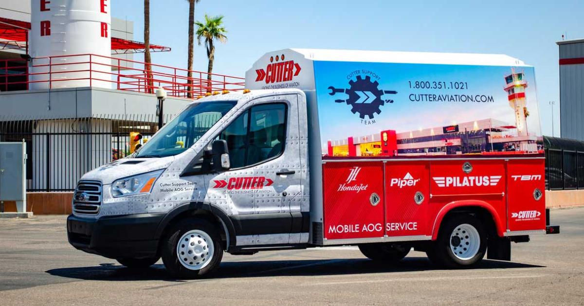 Cutter Aviation has added a new mobile AOG unit to its flagship maintenance facility at Phoenix Sky Harbor Airport in Arizona. 