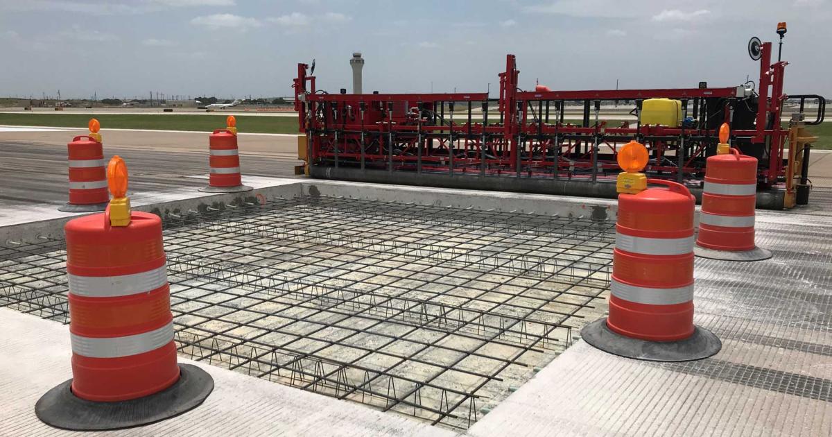 Due to required repairs to its pavement and upgrades to its lighting, Austin-Bergstrom International Airport has closed its secondary 9,000-foot Runway 17L/35R through the end of October. The work is part of a $10 million infrastructure project, which is scheduled to last until Spring 2022. (Photo: Austin-Bergstrom International Airport)