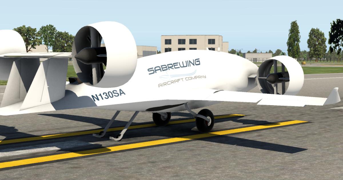 Sabrewing Aircraft aims to have the first member of its Rhaegal family of cargo-carrying, autonomous eVTOLs certified before the end of the first quarter of 2022. [Photo: Sabrewing]