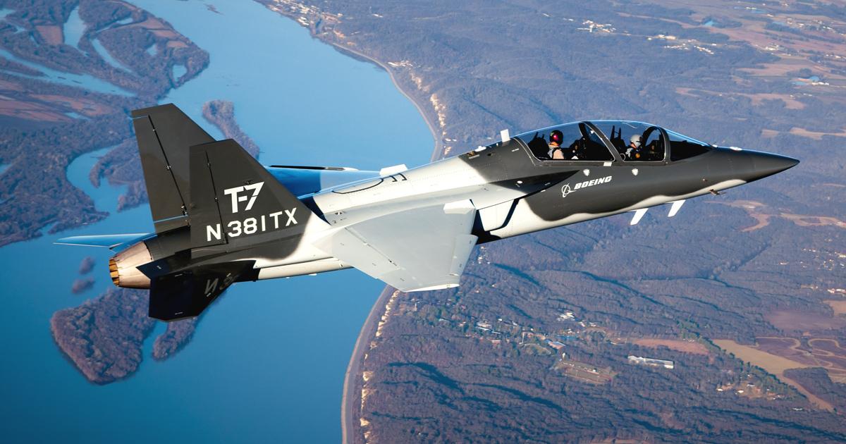 Boeing pilots are conducting the current T-7A trials from St. Louis. Saab test pilots may join later test campaigns, having flown the T-7 during the demonstration phase. (Photo: Boeing)