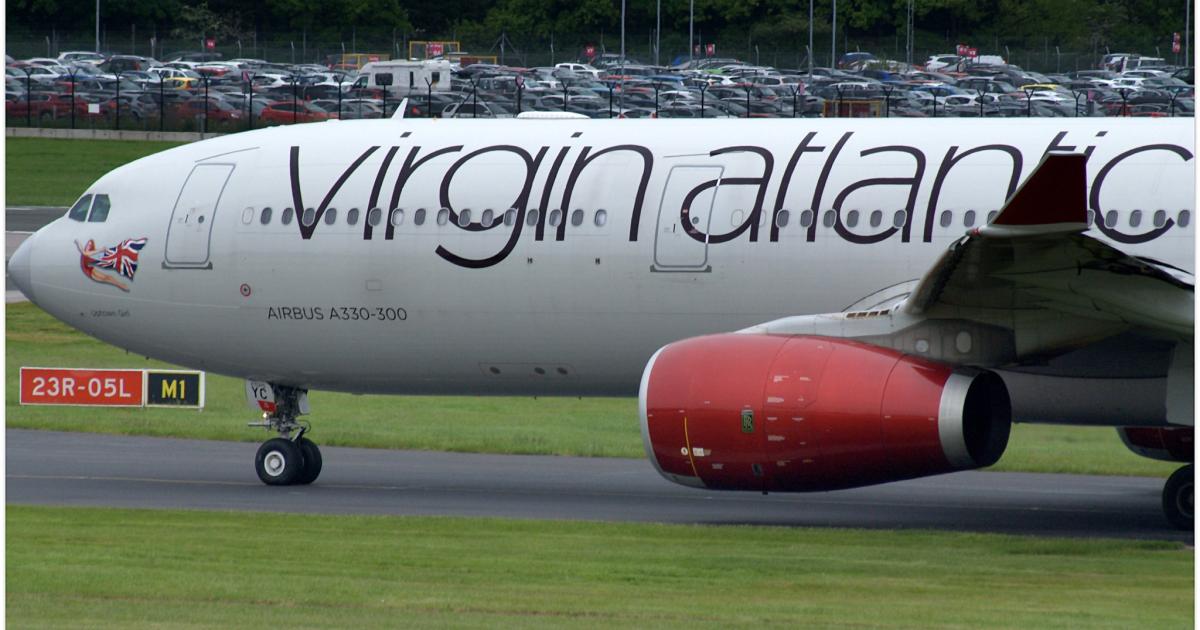 A Virgin Atlantic Airbus A330-300 taxis at Manchester Airport in the UK. (Photo: Flickr: <a href="http://creativecommons.org/licenses/by-sa/2.0/" target="_blank">Creative Commons (BY-SA)</a> by <a href="http://flickr.com/people/riikkeary" target="_blank">Riik@mctr</a>)