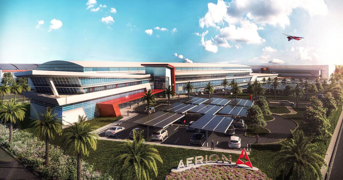 Aerion Supersonic is planning a $300 million complex for design, research, manufacturing, and support of its future line of aircraft, thanks in part to a multi-million investment from Space Florida. (Photo: Aerion Supersonic)