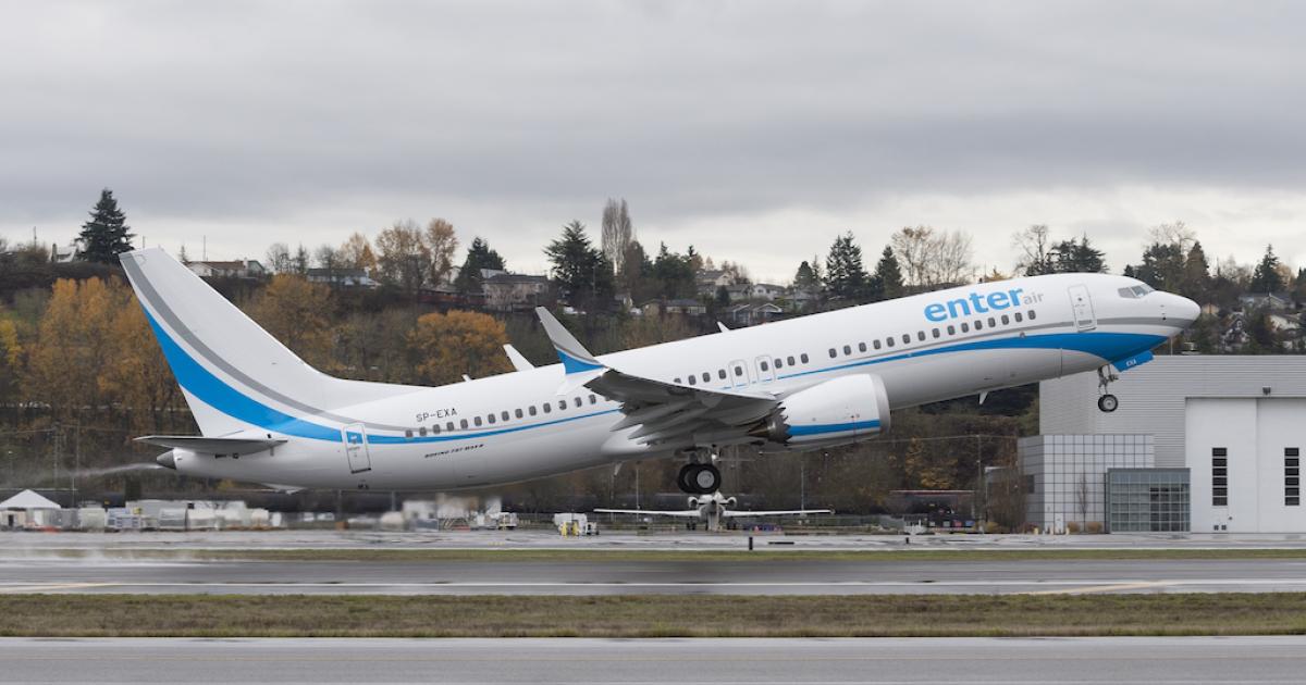 Enter Air now operates two Boeing 737 Max jets. (Photo: Boeing)