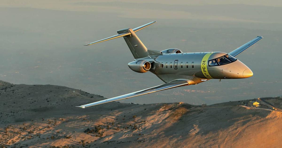 JetFly now operates 47 Pilatus aircraft, including five PC-24s. The European fractional ownership provider plans to add a sixth PC-24 later this year. (Photo; Pilatus Aircraft)