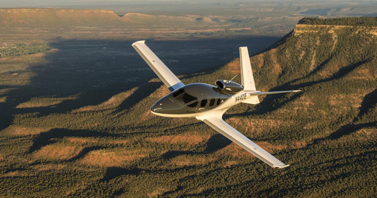 Cirrus Aircraft's Vision Jet became the first jet aircraft to win U.S. FAA approval for the Garmin Autoland-based technology. (Photo: Cirrus Aircraft)