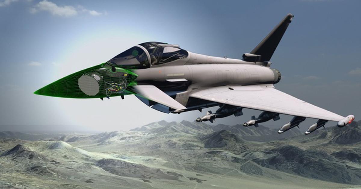 The ECRS Mk 2 features a single-jointed, rotating barrel-type repositioner, as employed by the Leonardo ES-05 Raven radar for the Gripen E/F. (Photo: BAE Systems)