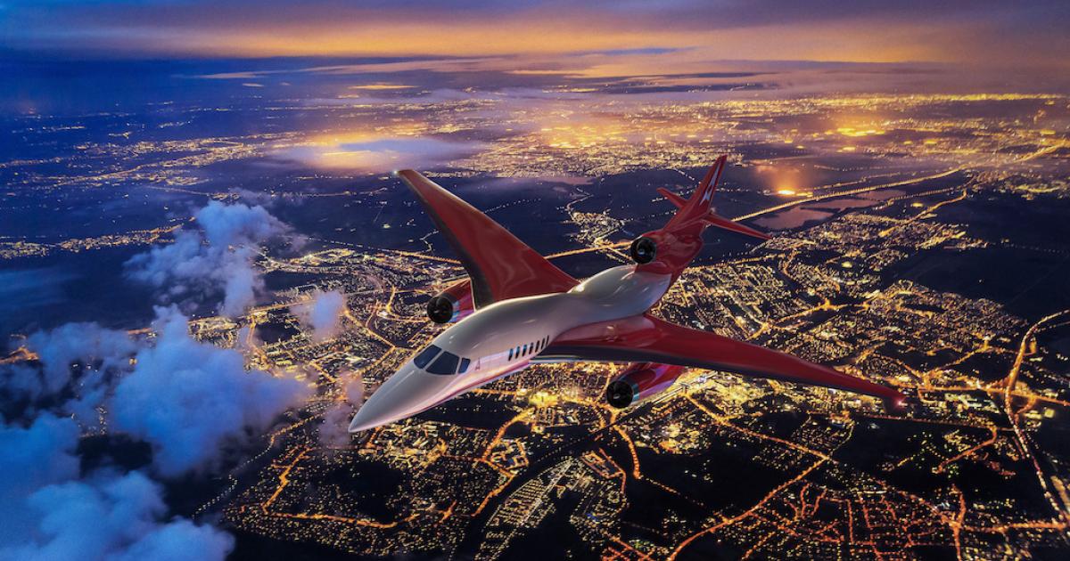 Aerion Supersonic's AS2 business jet will feature Honeywell avionics and connectivity packages, including the Honeywell Forge platform. (Photo: Aerion Supersonic)