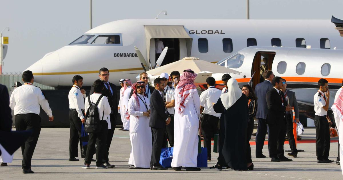 The Middle East & North Africa Business Aviation Association’s bienneal show will now be held February 22-24 at the Dubai World Central show site. (Photo: David McIntosh)