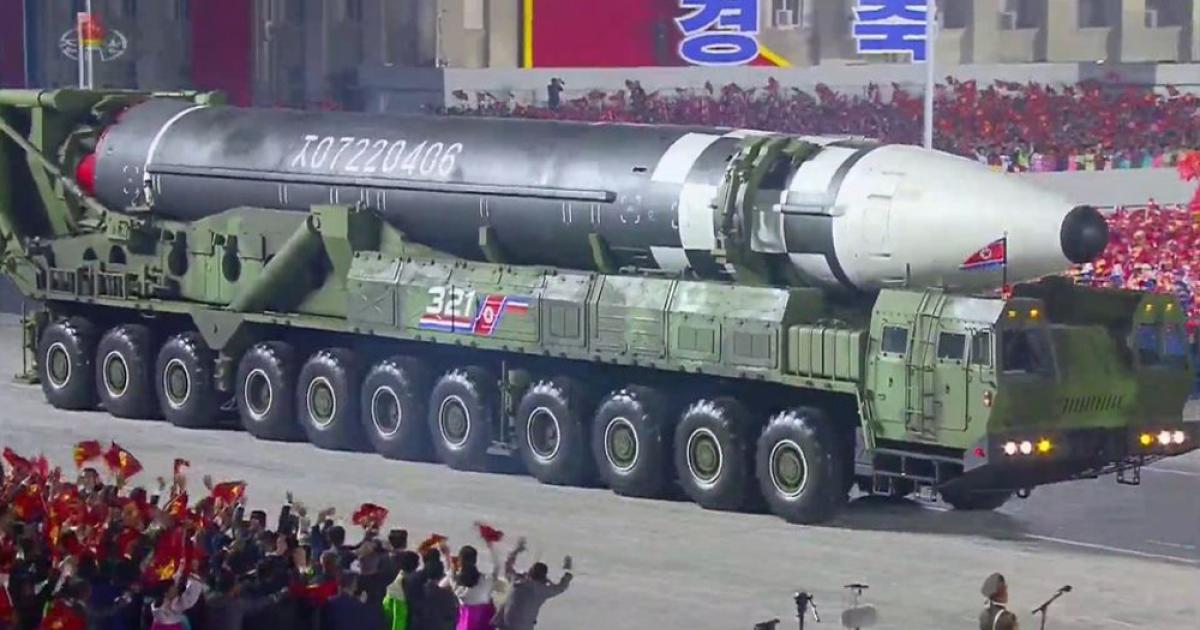 Seen here during the October 10 parade in Pyongyang, North Korea’s new lengthened ICBM has ruffled feathers in Japan. (Photo: North Korean state media)