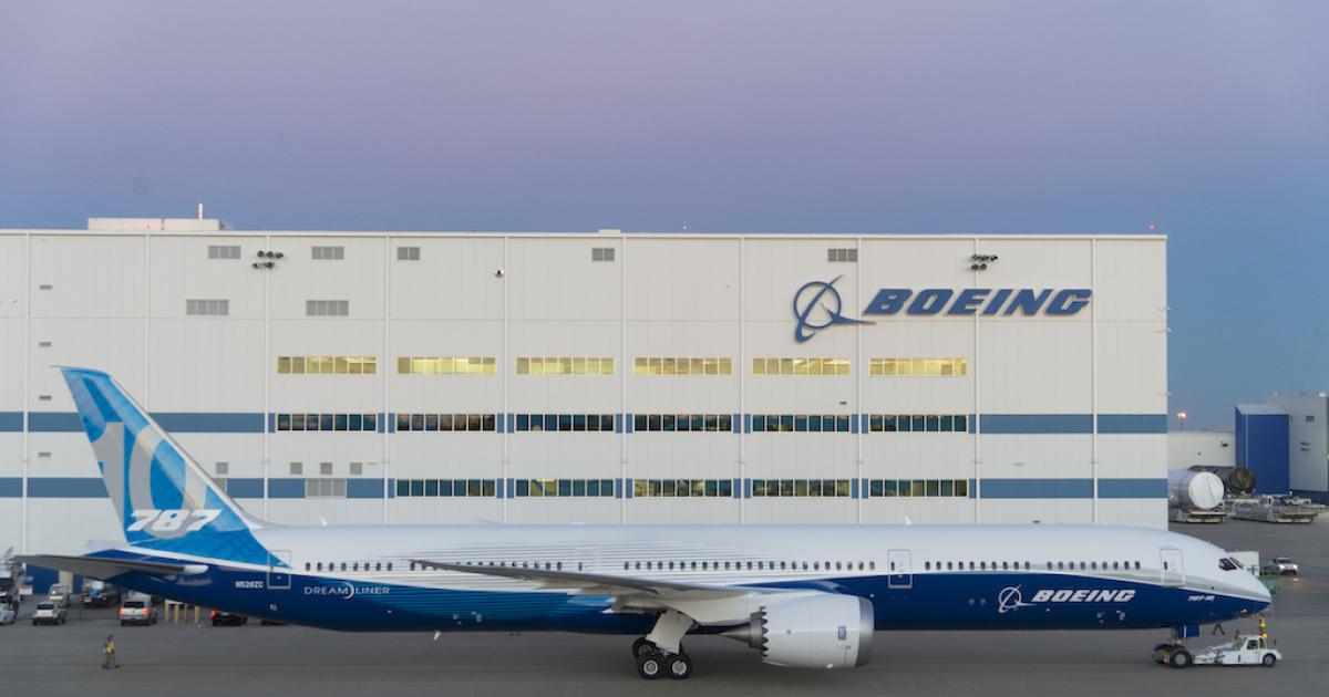 Boeing builds the 787-10 exclusively in North Charleston. (Photo: Boeing)