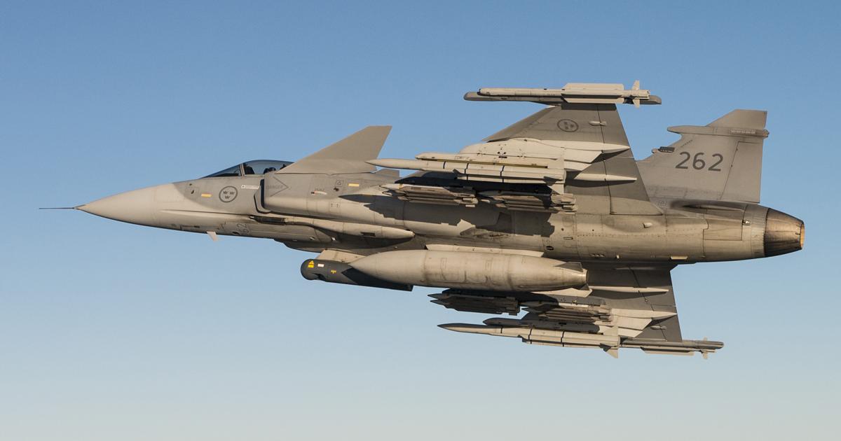 The in-service Gripen C/D is set to play a major part in Swedish defense alongside the incoming new-generation Gripen E. The latest MS20 iteration can be armed with the Meteor missile and GBU-39 small diameter bomb. (Photo: Saab)