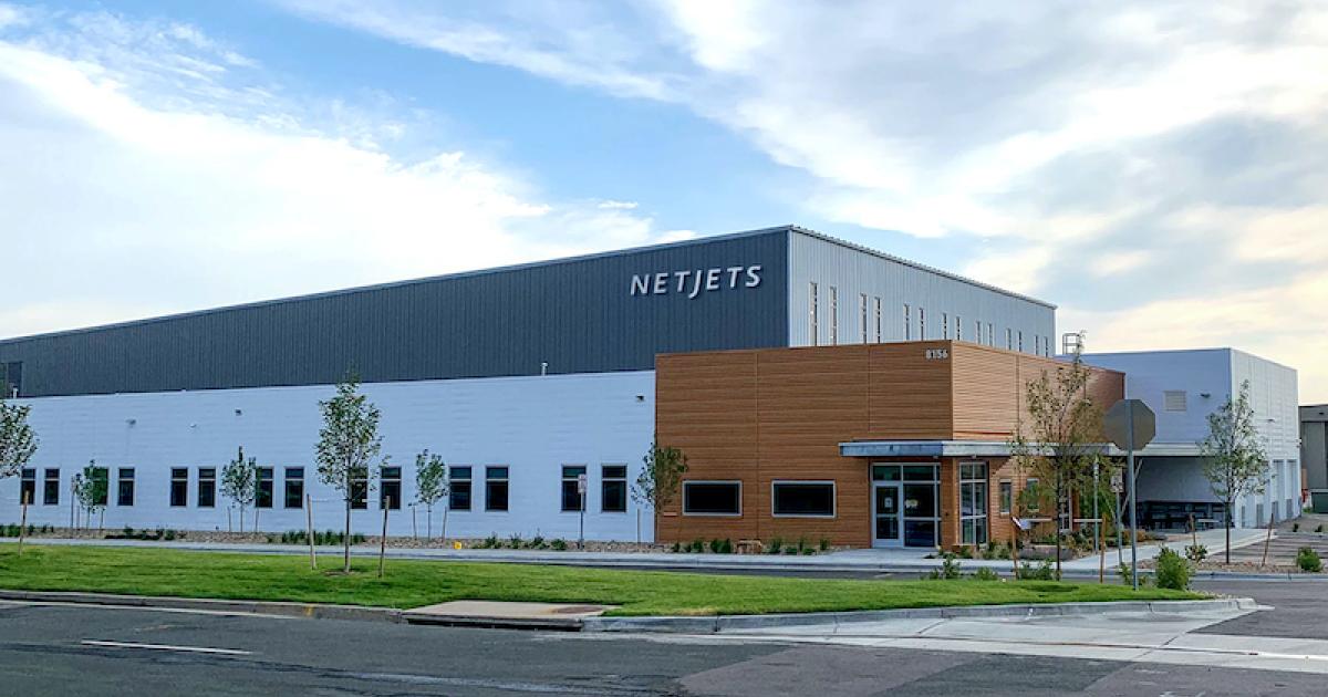 NetJets' new hangar at Centennial Airport in Colorado will be 15,000 sq ft with an additional 7,000 sq ft of offices. (Image: NetJets)