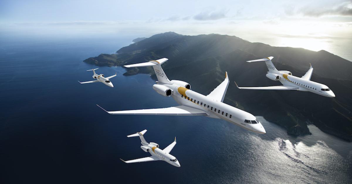 Bombardier's virtual tours include the Learjet 75 Liberty, Challenger 350, and Global 6500 and 7500. (Image: Bombardier)
