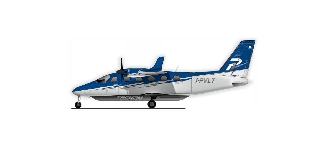 Tecnam is developing the electric-powered P-Volt commuter airliner in partnership with Rolls-Royce (Image: Tecnam)
