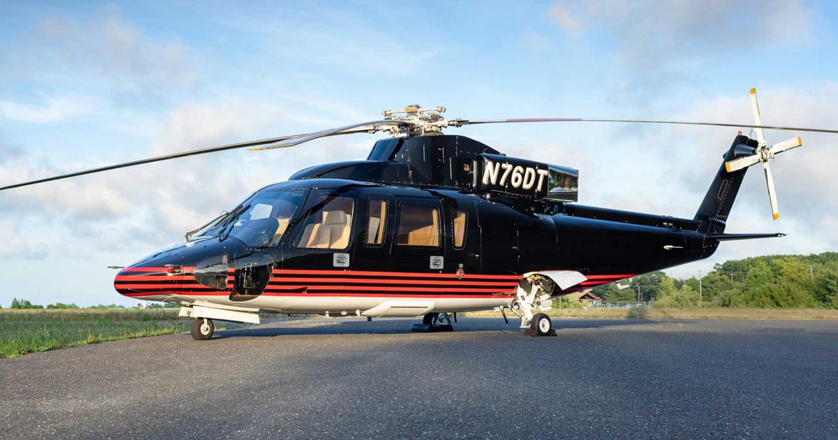This 1989 Sikorsky S-76, with an abundance of gold cabin fittings can be yours if the price is right.