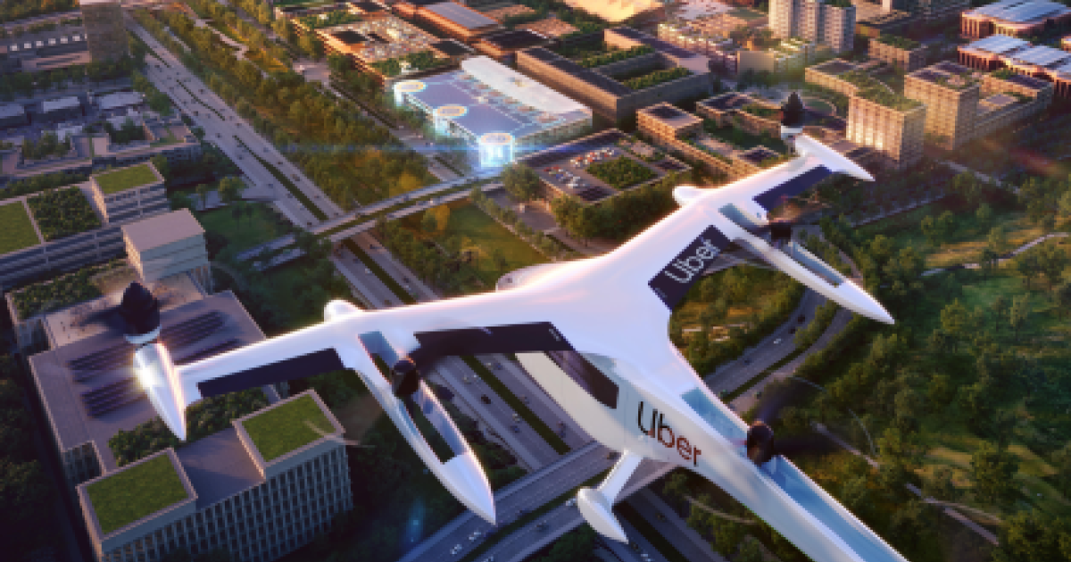 Uber wants operators within its planned rideshare air taxi network to use flight data monitoring and analysis using software developed by GE Aviation. [Image: Uber Elevate]