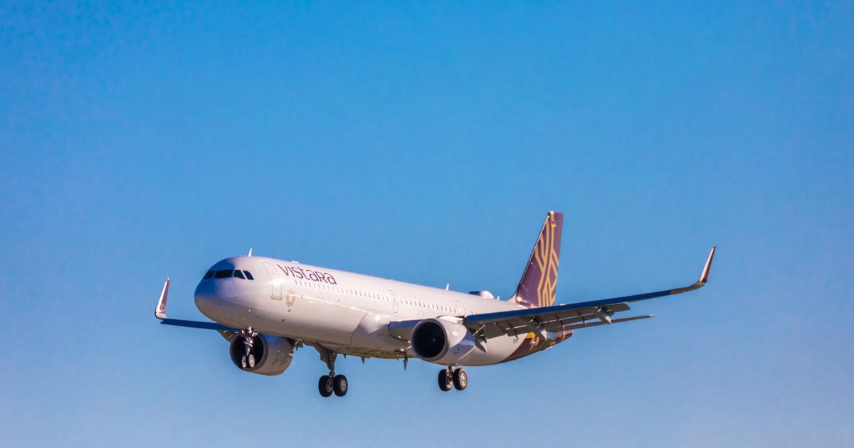 Indian carrier Vistara took delivery of a new Airbus A321 during July, as airliner deliveries hit a new low point. (Photo: Airbus)