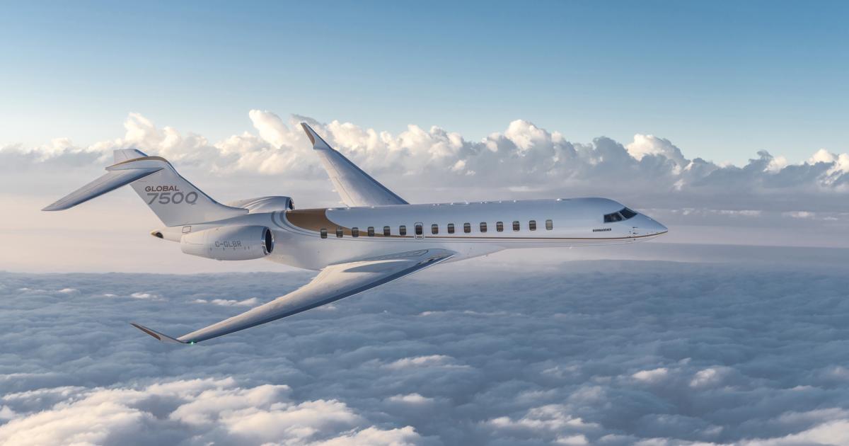 Global 7500 deliveries are accelerating, pushing up Bombardier's business aircraft revenues even as the manufacturer saw mounting pandemic-related costs.