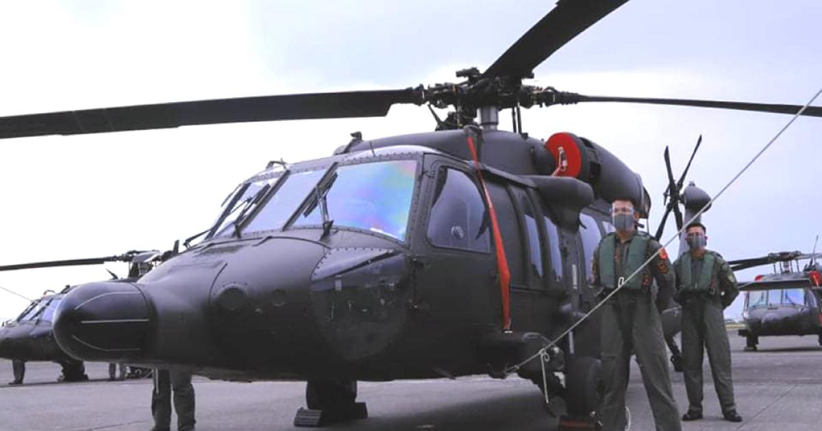 The first six S-70i Black Hawks were officially "blessed" and handed over to the PAF during a ceremony at Clark Air Base on December 10. (Photo: Philippines Department of National Defense)