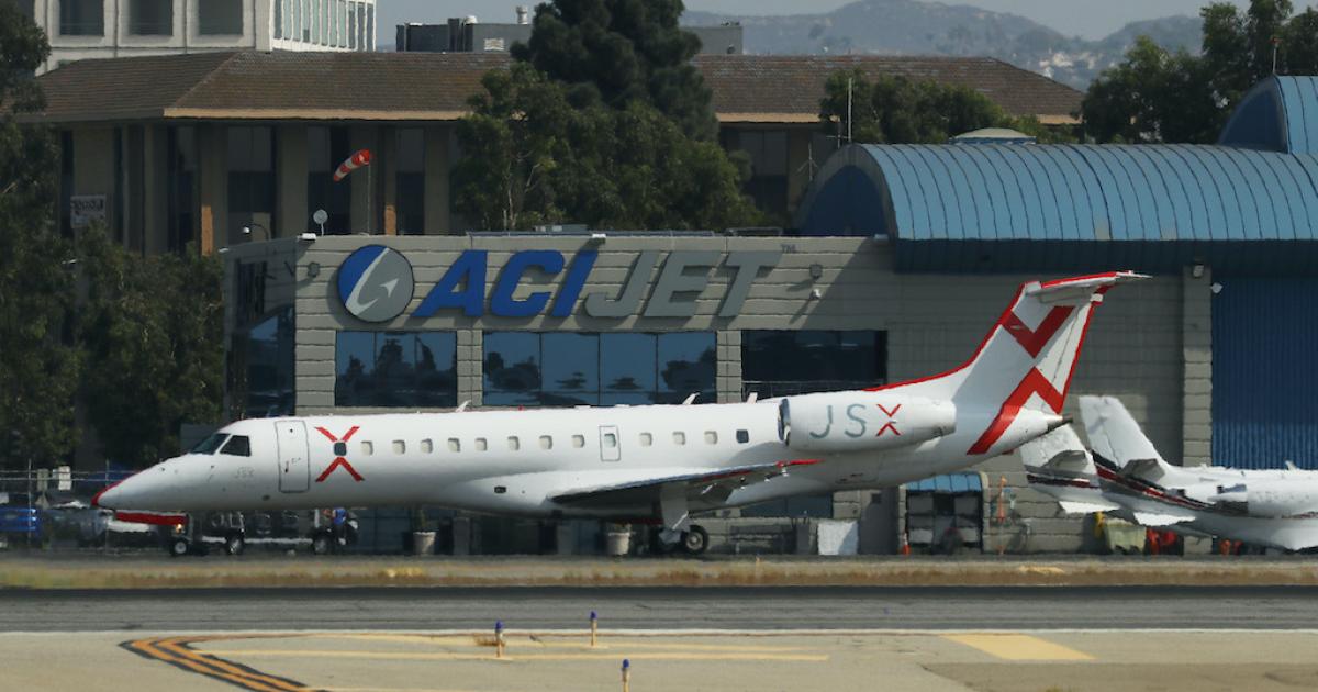 JSX will be allowed to continue operations from FBO ACI Jet at John Wayne Airport under a federal judge's temporary restraining order issued December 23. (Photo: AIN/Barry Ambrose)