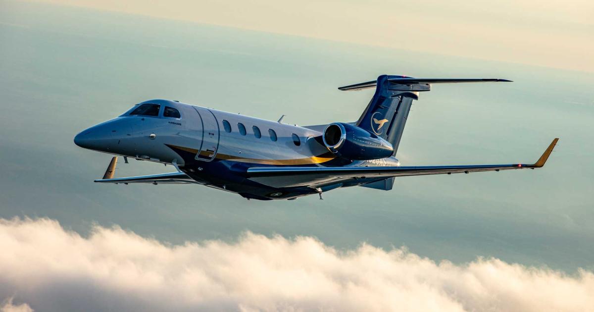 Airshare has simplified its fleet to include just Embraer jets, including 13 Phenom 300s.
