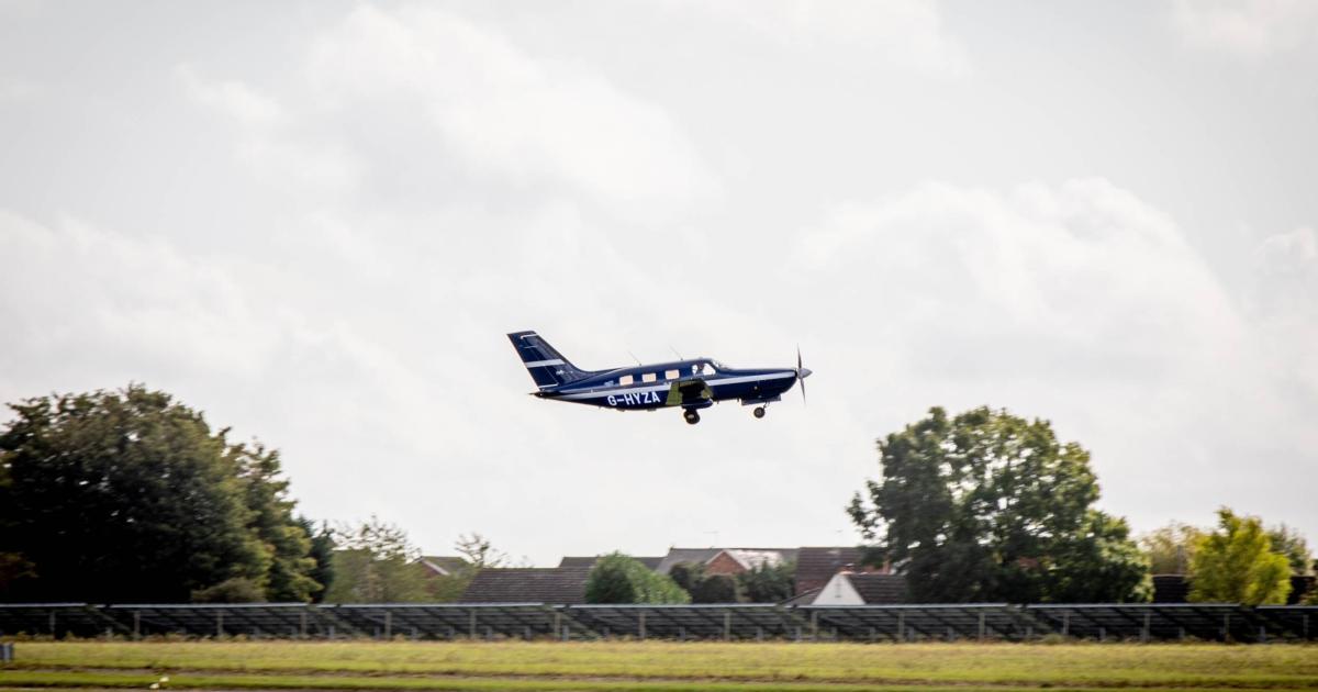 In September 2020, ZeroAvia flew a hydrogen-powered Piper Malibu in the UK, but it's longer term plan calls for 100-seat airliners flying up to 1,000 miles. (Photo: ZeroAvia)
