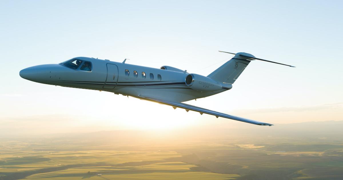 Starting with the Cessna Citation CJ4, Textron Aviation is offering new flight data monitoring options for Citations equipped with Aircraft Recording System II. (Photo: Textron Aviation)