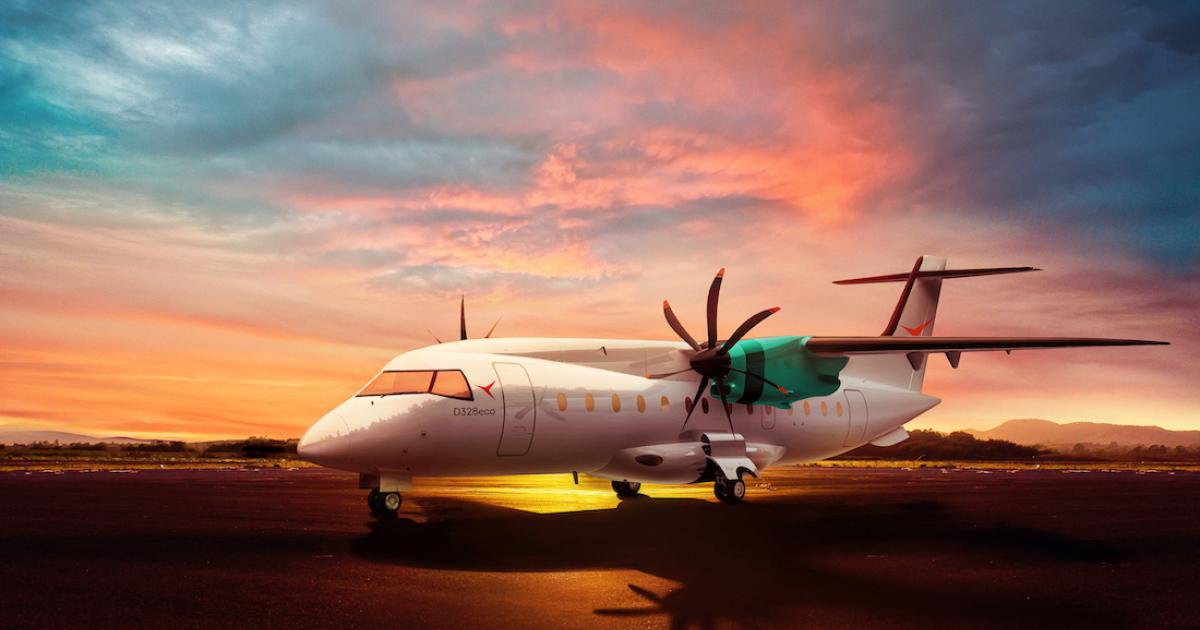 Deutsche Aircraft is developing the new D328 eco as an upgraded and more environmentally sustainable version of the Dornier 328 regional airliner. (Image: Deutsche Aircraft)