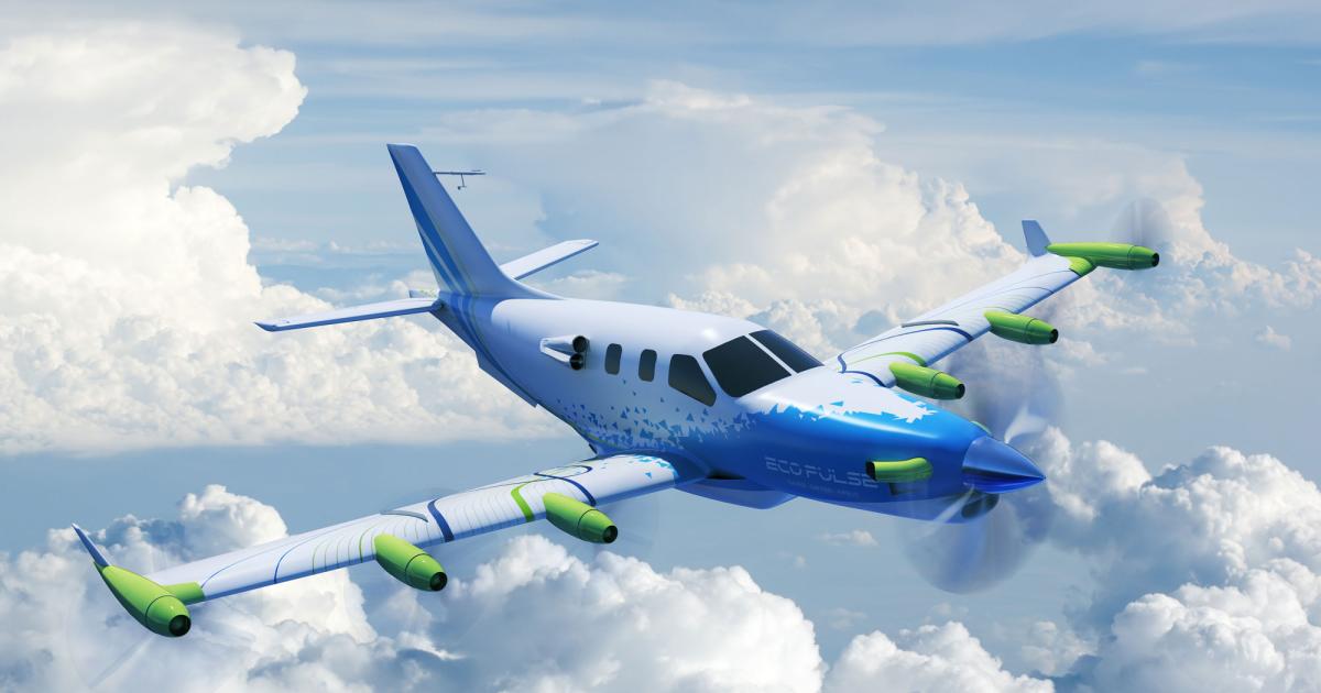 The baseline configuration for the EcoPulse, a hybrid-electric airplane based on a Daher TBM airframe, has been validated and frozen, paving the way for final assembly and integration to commence at Daher’s factory in Tarbes, France. Final assembly is scheduled for late 2021, with first flight in 2022. (Photo: Daher)