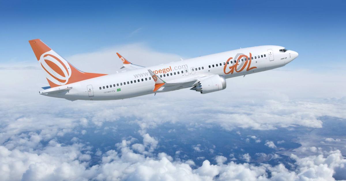 Brazil's Gol recently became the first airline in the world to resume commercial flights with the Boeing 737 Max narrowbody. (Gol)