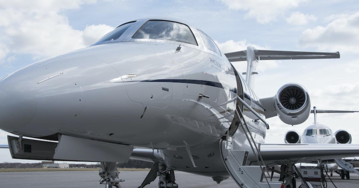 With the receipt of three new Embraer Phenom 300s, GrandView Aviation's jet fleet totals 10 as well as two helicopters. (Photo: GrandView Aviation)