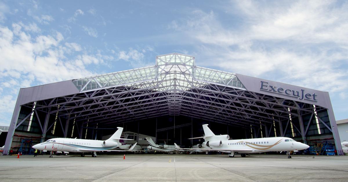 ExecuJet MRO Services Malaysia is planning a 100,000- to 150,000-sq-ft facility at Subang Airport as its work on Dassault Falcon jets and aircraft from Bombardier and Gulfstream expands in the region. (Photo: ExecuJet MRO Services Malaysia)