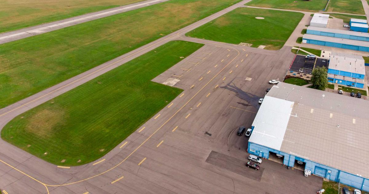 Ohio's Middletown Regional Airport is looking to award a new longer-term lease for its sole FBO (right, center) after assigning a stop-gap six-month contract. The facility had been run by the city since January., after the previous operator's lease was allowed to expire. (Photo: City of Middletown, Ohio)