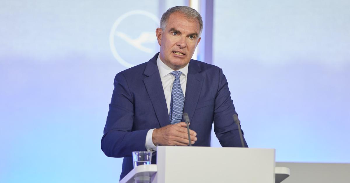 Lufthansa Group CEO Carsten Spohr oversaw a cost-cutting exercise that saw the exit of all four-engine jets and a fifth of the airline's workforce. (Photo: Lufthansa Group)