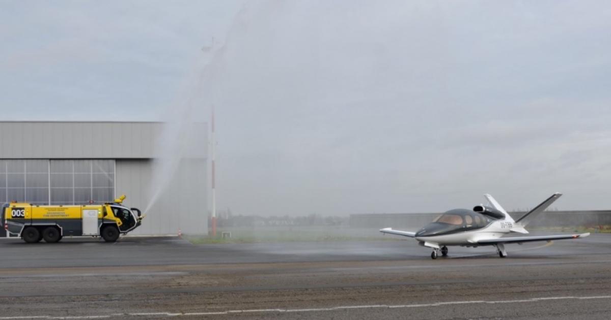 ASL Group has taken delivery of the first Belgian-registered Cirrus SF50 Vision Jet G2. (Photo: ASL Group)