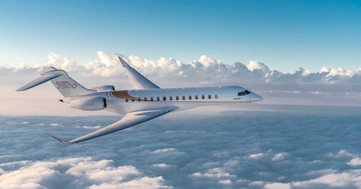 Now a pure-play business aviation company, Bombardier is still facing a $4.7 billion debt-load with the sale of its transportation unit to Alstom. However, a ramp-up in Global 7500 deliveries will help generate cash.  (Photo: Bombardier)
