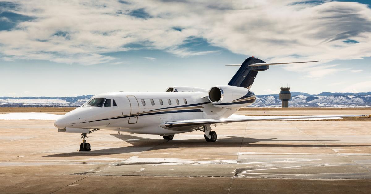 Wheel's Up's acquisition of Denver-based Mountain Aviation will quadruple its fleet of Cessna Citation Xs to about 40 of the high-speed twinjets. The company likes the model for its Mach 0.92 speed, super-mid cabin size, and transcontinental range. (Photo: Mountain Aviation)