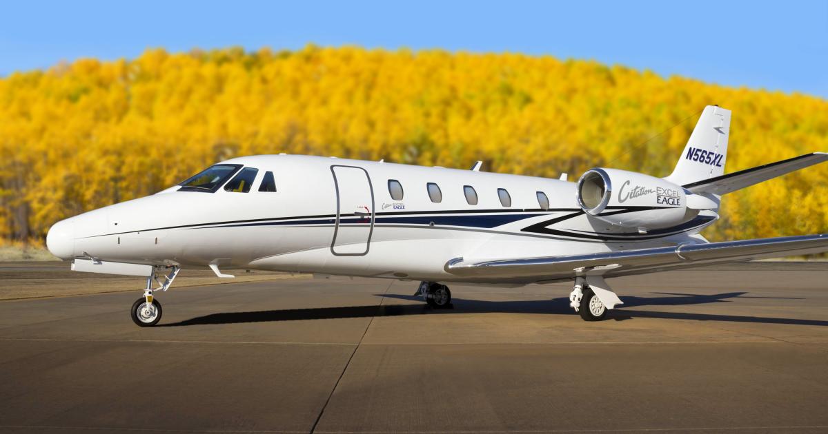 Operators placing orders for the Citation Excel Eagle by March 31 will pay an introductory price of $3.45 million. (Image: Visual Media Group/CitationPartners)
