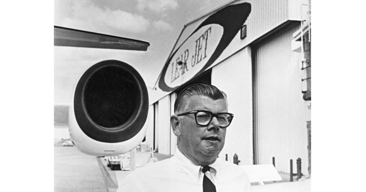 Bill Lear established the Learjet factory in Wichita in 1962 after the city offered him its first-ever industrial revenue bonds for a 64-acre complex on the west side of Eisenhower National Airport.