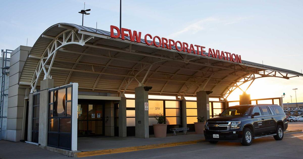 Dallas-Fort Worth International Airport operates the lone FBO on the field and has recently brought its business aviation fueling service in-house as an Avfuel-branded dealer.  