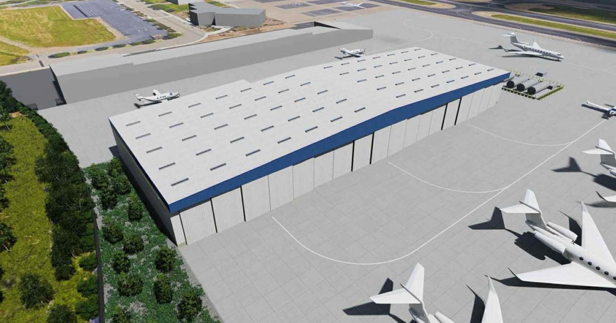 When completed in October of this year, Five Rivers Aviation's new 43,000 sq ft hangar at Silicon Valley gateway Livermore Municipal Airport will more than double the facility's existing aircraft storage space. 