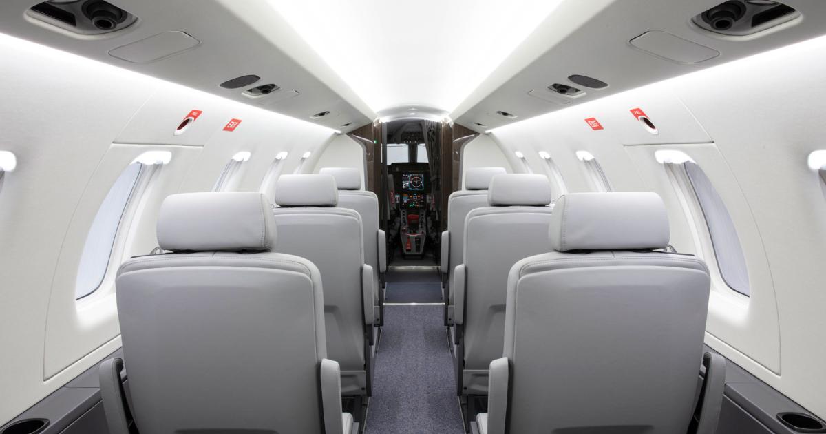 Pilatus Aircraft delivered the first PC-24 with a high-density, 10-seat cabin configuration. The Swiss aircraft manufacturer recived FAA approval for the new interior layout on December 7. (Photo: Pilatus Aircraft)